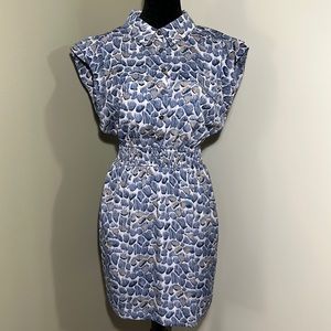 BCBGeneration Women’s Summer Dress with Collar, Pockets, and Keyhole Back Cutout